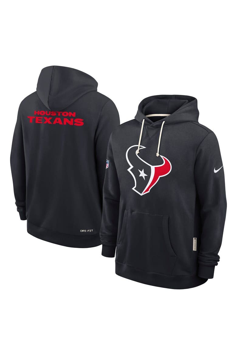 Men's Nike Navy Houston Texans Sideline Initial Home Performance Pullover Hoodie, Alternate, color, Navy