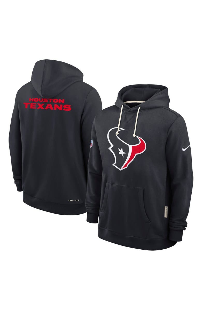 Nike Men's Nike Navy Houston Texans Sideline Initial Home Performance Pullover Hoodie, Alternate, color, Navy