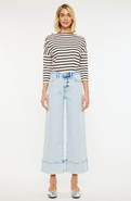 KanCan Kassie Essentials Cropped Wide Leg Jeans
