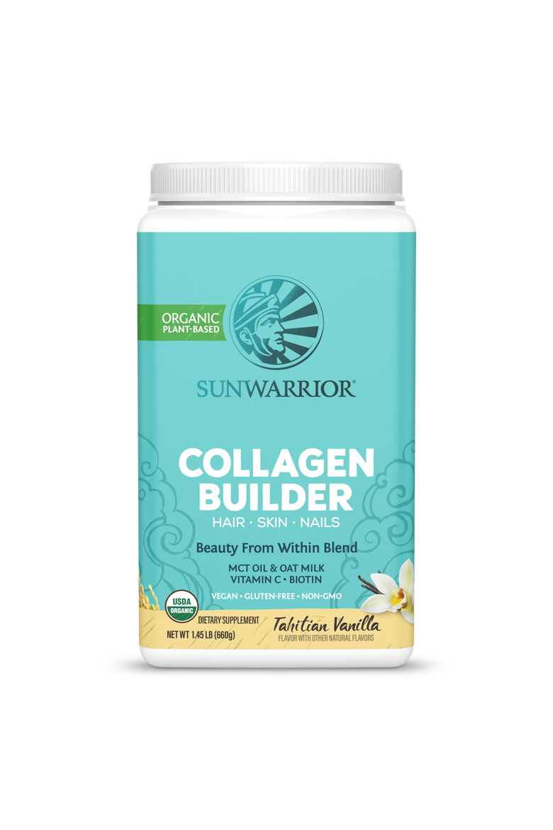 Organic Collagen Builder Powder, Tahitian Vanilla, 660g tub, Alternate, color, No Color