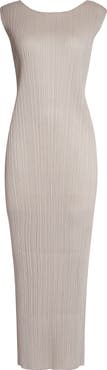 Pleats Please Issey Miyake New Colorful Basics 4 Pleated Sleeveless Dress
