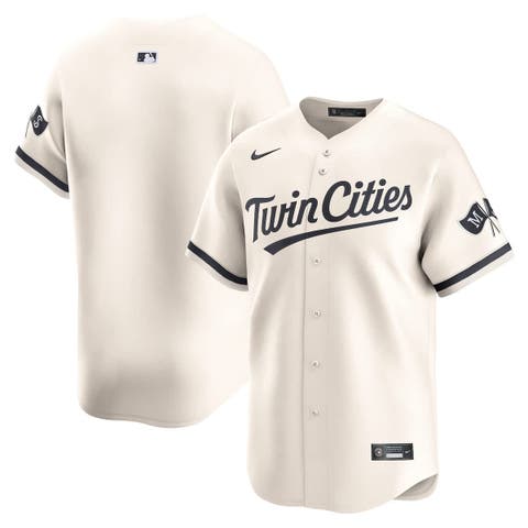 Men's Nike Cream Minnesota Twins Alternate Limited Jersey