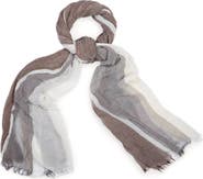 SAACHI Stripe Print Scarf