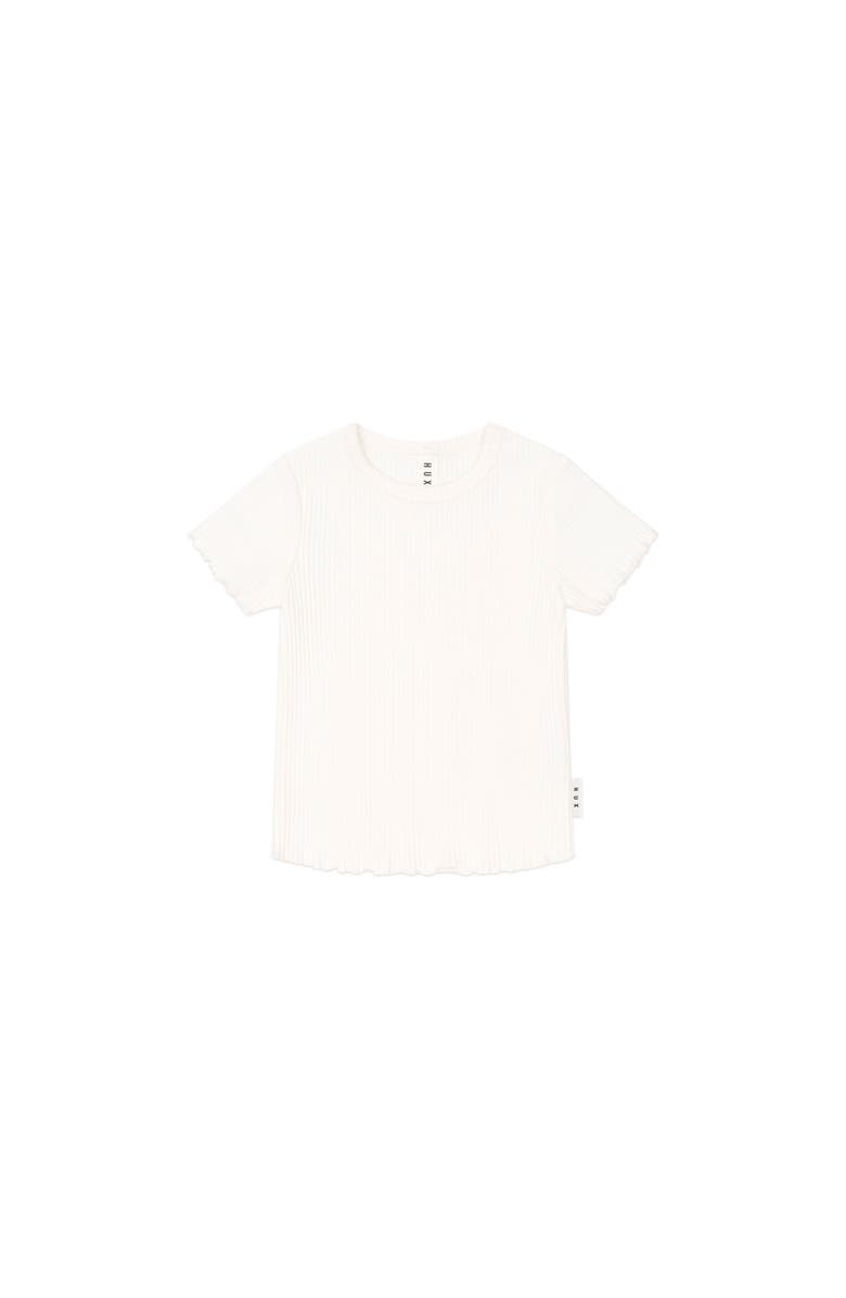 Huxbaby Almond Milk Rib Tee, Main, color, Almond Milk
