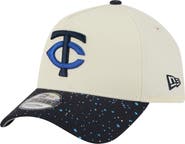 New Era Men's New Era Cream Minnesota Twins Speckle A-Frame 9FORTY Adjustable Hat