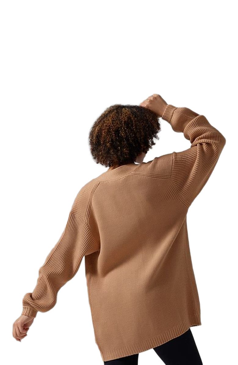 Tavi Alpine Long Cardigan, Alternate, color, Camel