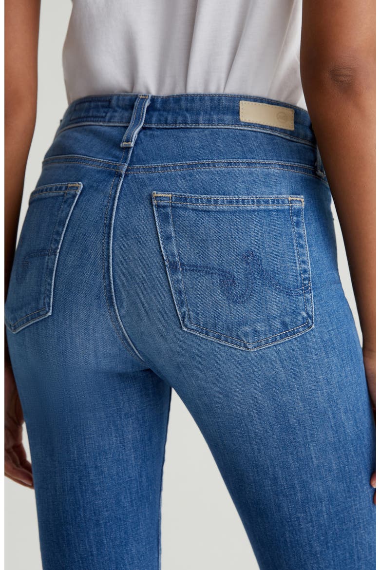 Farrah Raw Hem Crop Bootcut Jeans, Alternate, color, RUNWAY