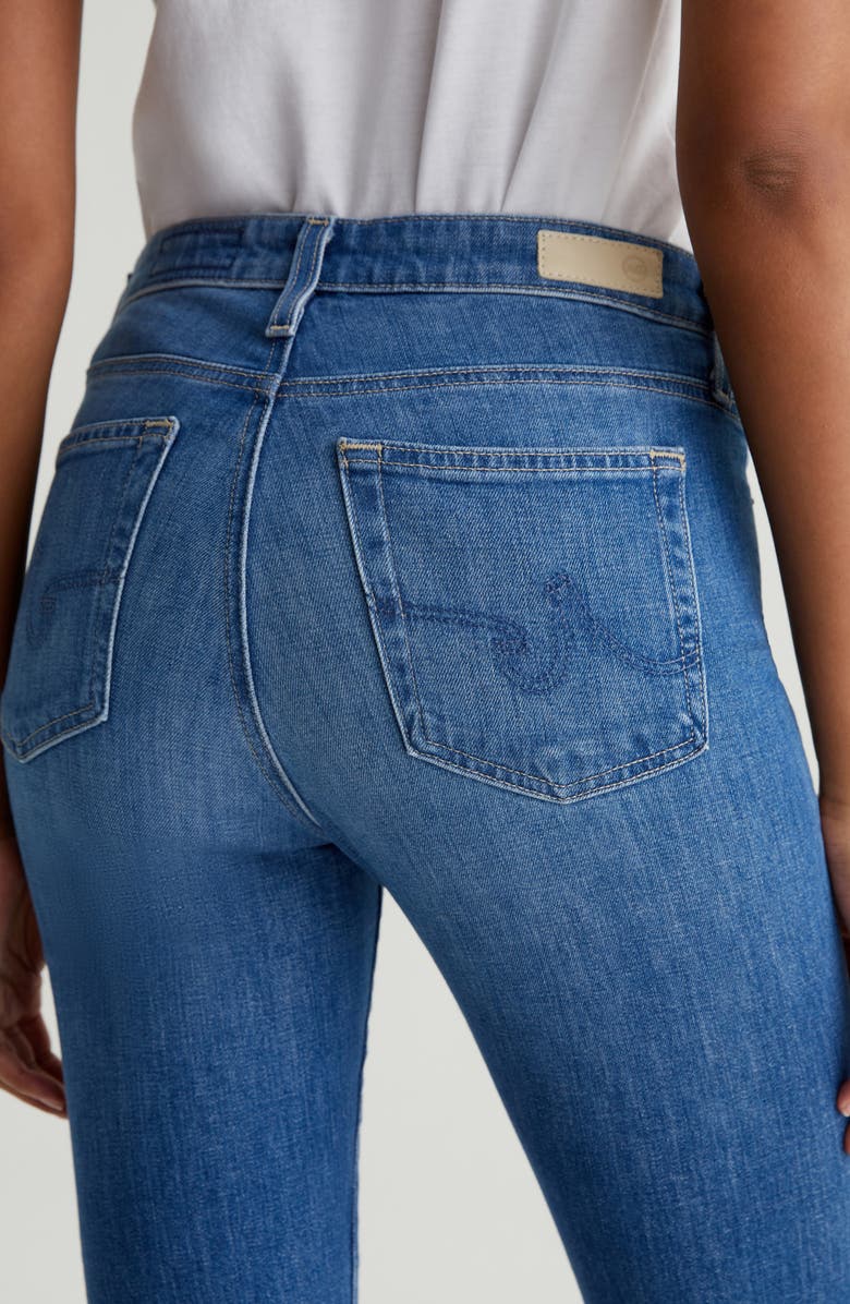 AG Farrah Raw Hem Crop Bootcut Jeans, Alternate, color, Runway