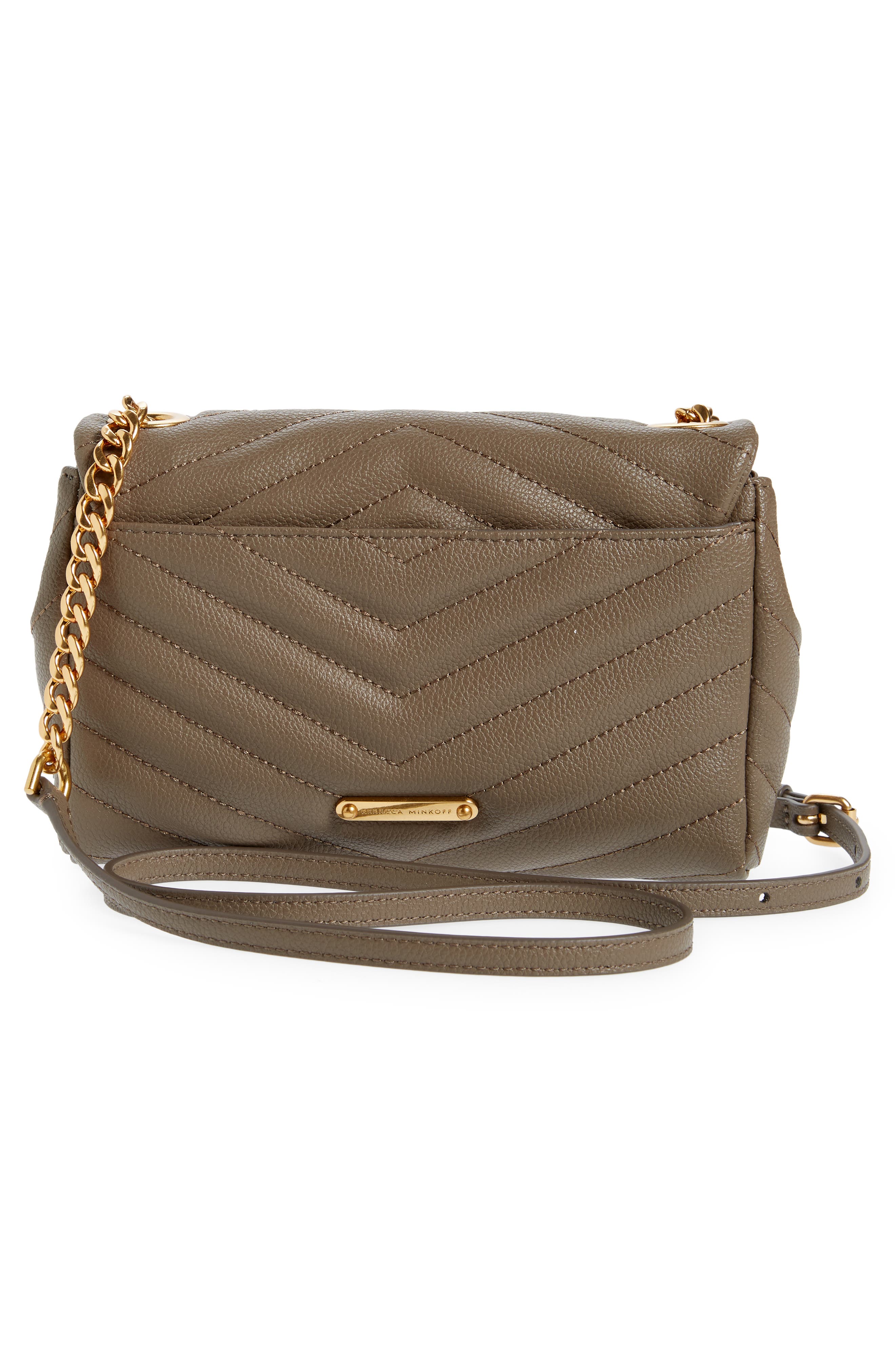 Edie Quilted Leather Crossbody Bag, Alternate, color, DEEP TAUPE