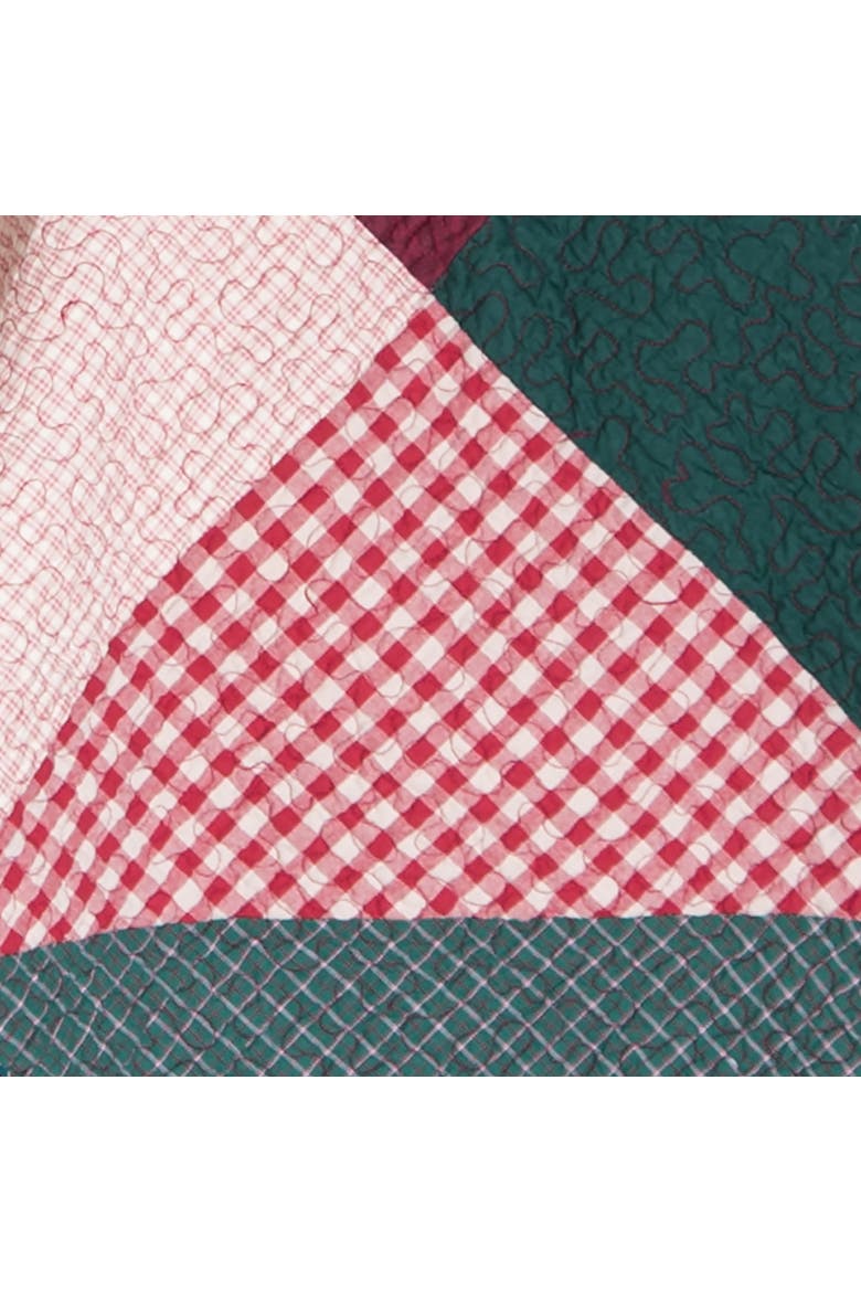 Shady Pines Quilt Set, Alternate, color, Green