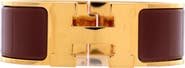 Pre-Owned Hermes Clic H Bracelet Enamel Wide