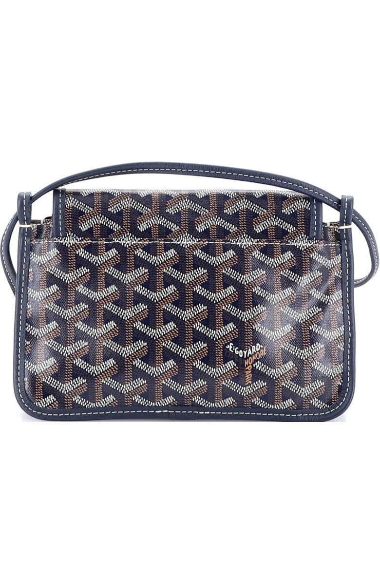Pre-Owned Goyard Plumet Clutch Wallet Printed Coated Canvas, Alternate, color, Blue
