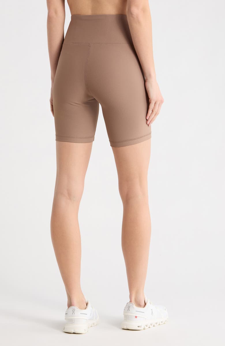 YOGALICIOUS WonderLink Nola Rib Bike Shorts, Alternate, color, Tiramisu
