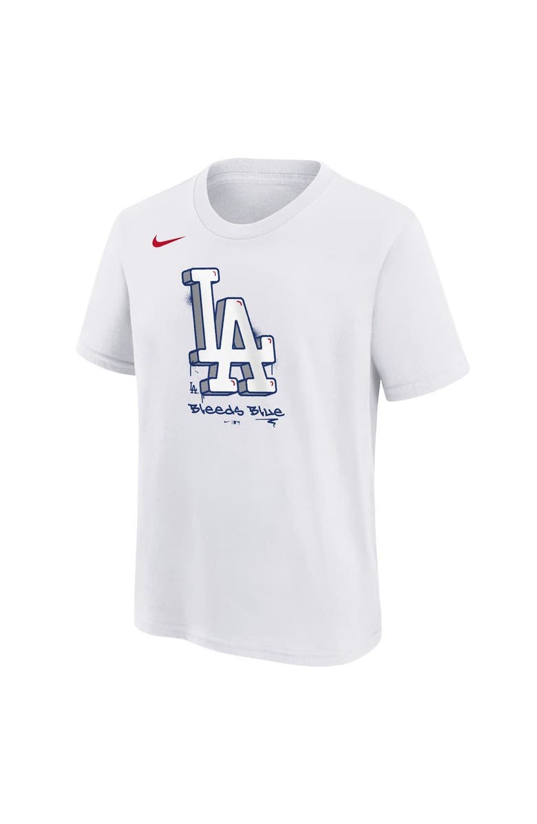 Nike Youth Nike White Los Angeles Dodgers Local T-Shirt, Alternate, color,