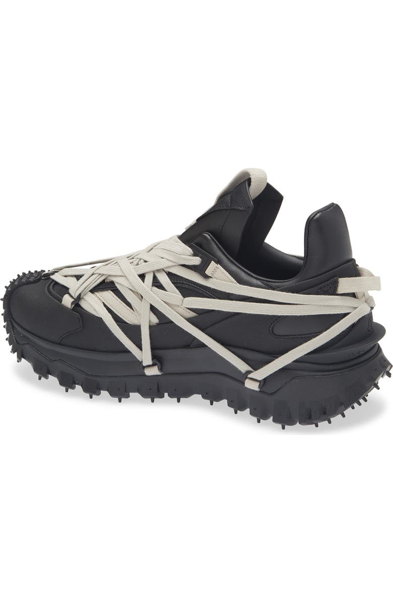 Moncler x Rick Owens Trailgrip Megalace Low Top Sneaker, Alternate, color, Black