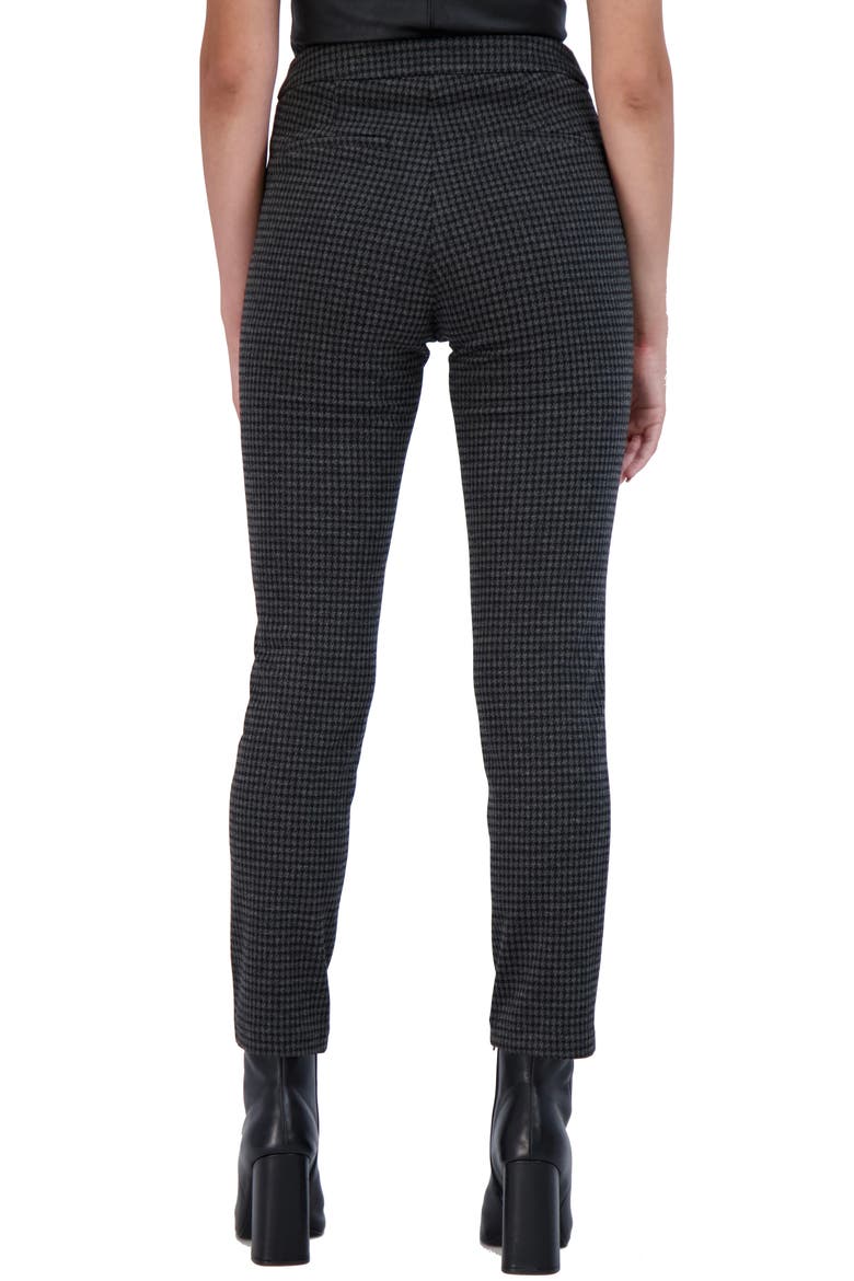 Plaid Knit Trousers, Alternate, color, BLACK/ GREY