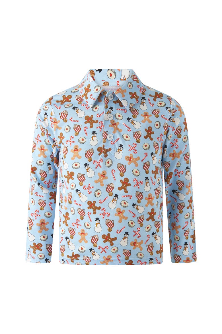 Gingerbread Polo, Main, color, Blue