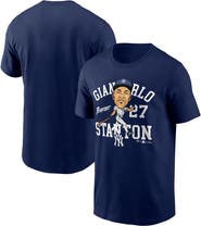 FANATICS Men's Fanatics Giancarlo Stanton Navy New York Yankees Hometown Caricature T-Shirt