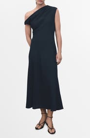 MANGO Asymmetric Maxi Dress