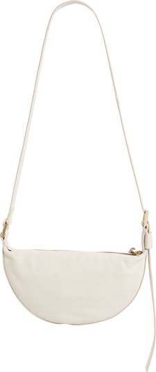 Half Moon Leather Crossbody Bag