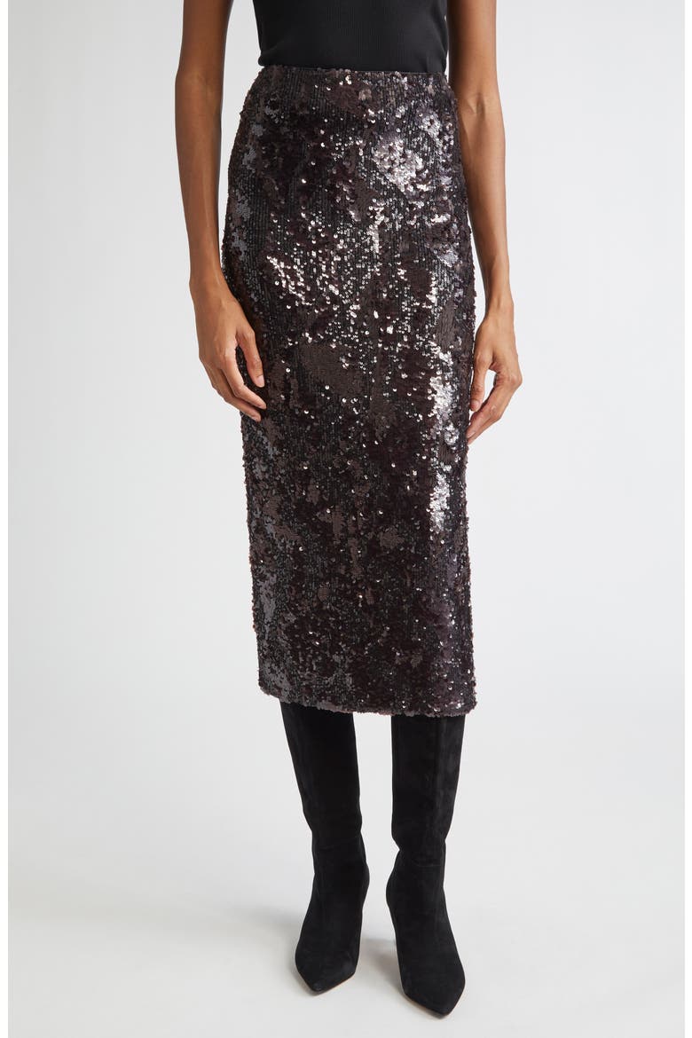 Koa Sequin Skirt, Main, color, DARK CURRANT