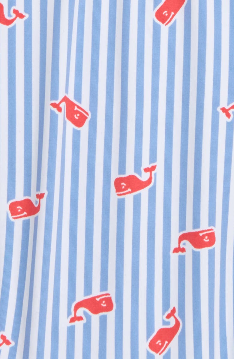 vineyard vines Whale Stripe One-Piece Swimsuit, Alternate, color,