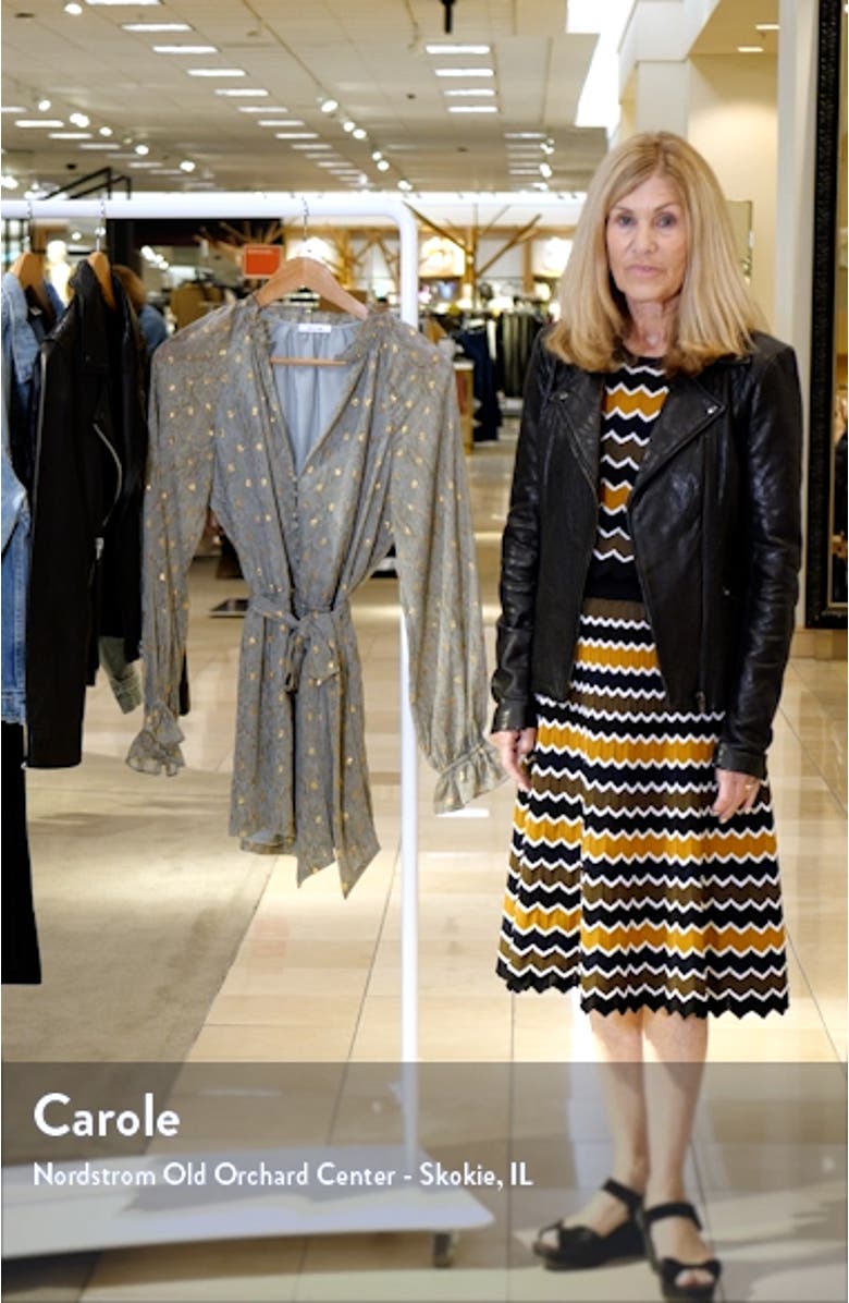 Snake Print Long Sleeve Romper, sales video thumbnail