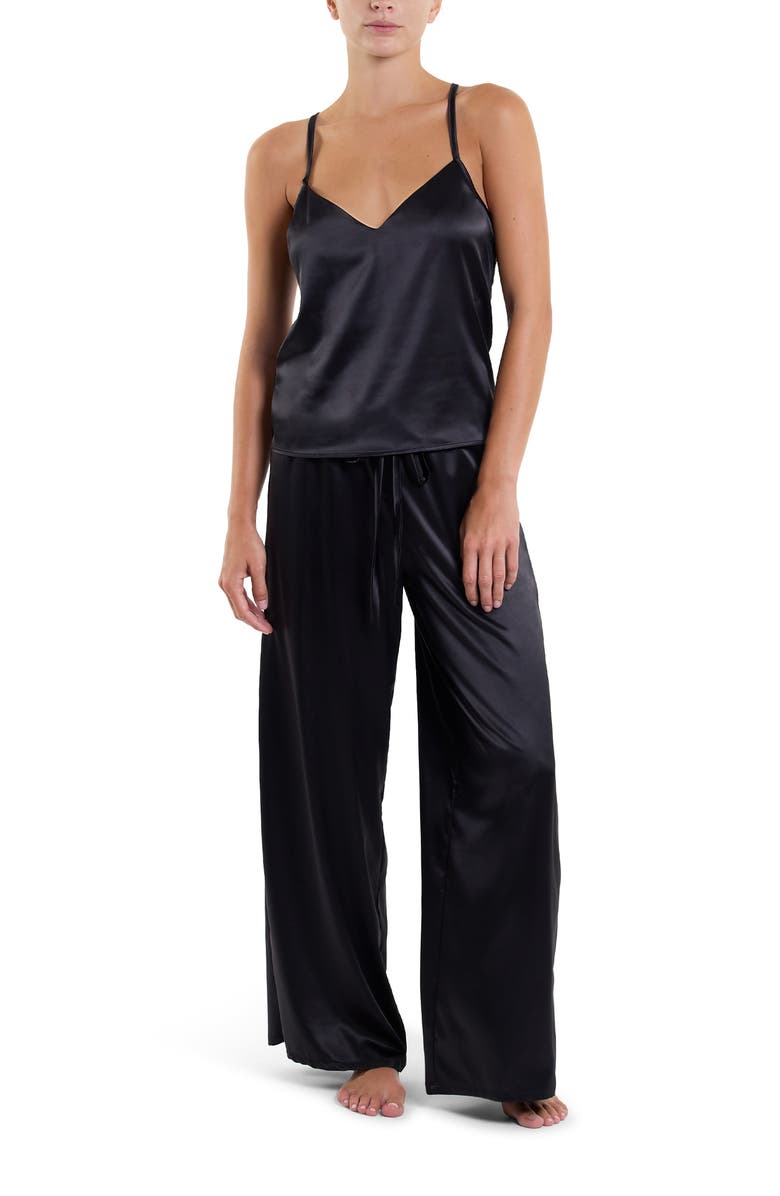 Hanky Panky Satin Camisole, Alternate, color, Black