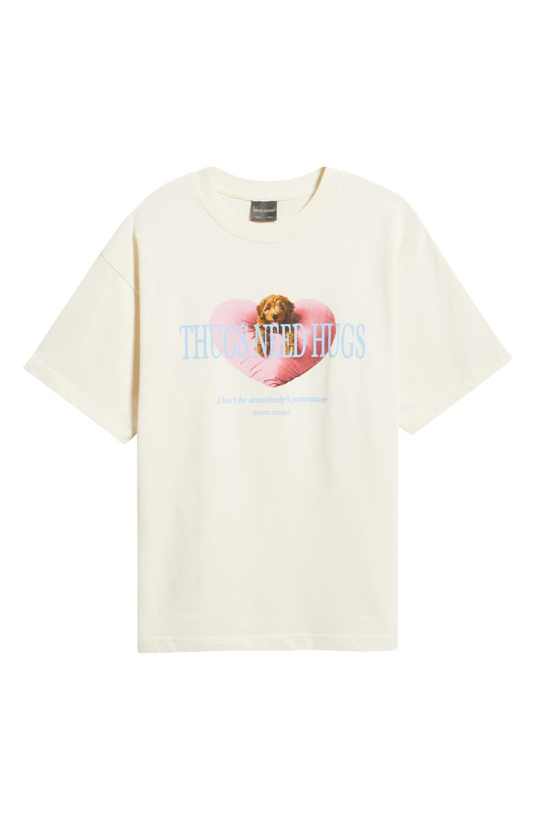 SANTO STUDIO Big Dawg Graphic T-Shirt, Alternate, color, Cream