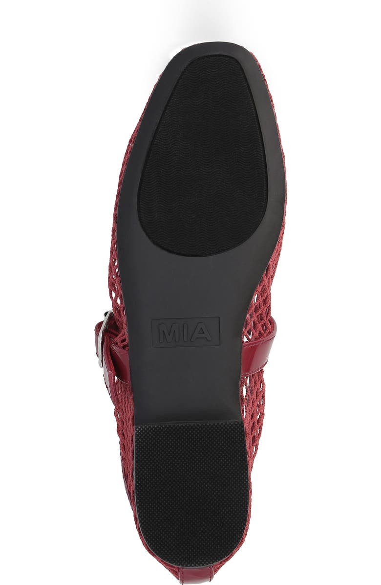 MIA Rayza Woven Mary Jane Flat, Alternate, color, Red