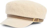 Melrose and Market Bouclé Faux Suede Brim Cabbie Driving Cap