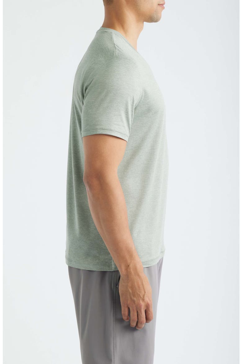 Dynamic Crewneck T-Shirt, Alternate, color, GREEN SLATE HEATHER