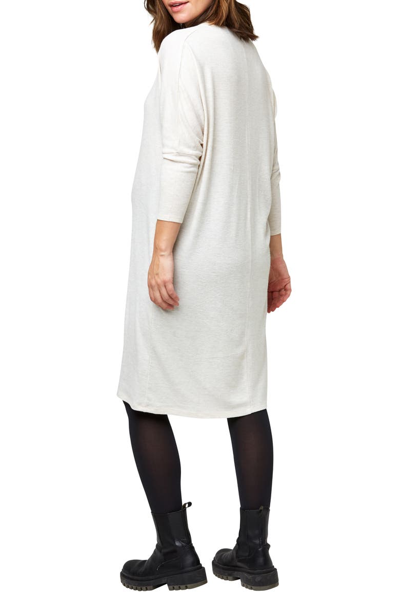 Quinn Maternity Dress, Alternate, color, OATMEAL HACCI