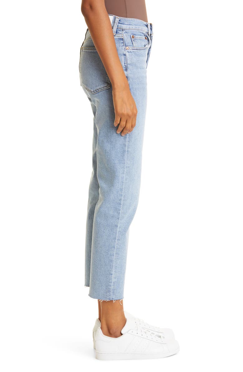 Re/Done Originals High Waist Stovepipe Jeans, Alternate, color, Mid 90S