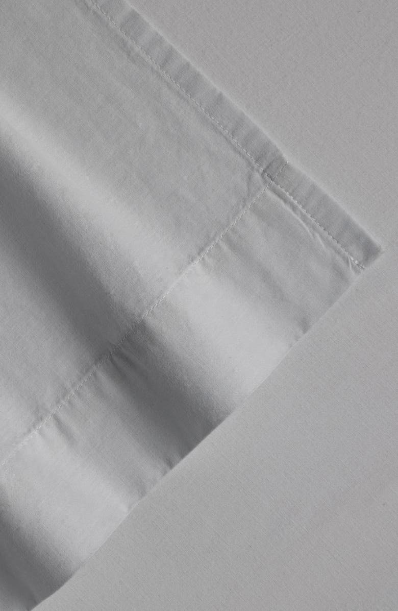 HOMESPUN Solid Cotton Percale Sheet Set, Alternate, color, Light Gray
