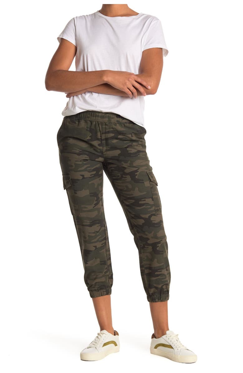Sanctuary Tencel Camo Print Cargo Joggers, Main, color,