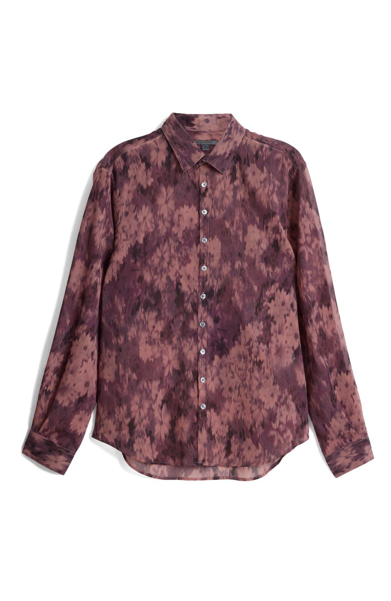 John Varvatos Bucks Slim Fit Floral Ikat Button-Up Shirt, Alternate, color, 