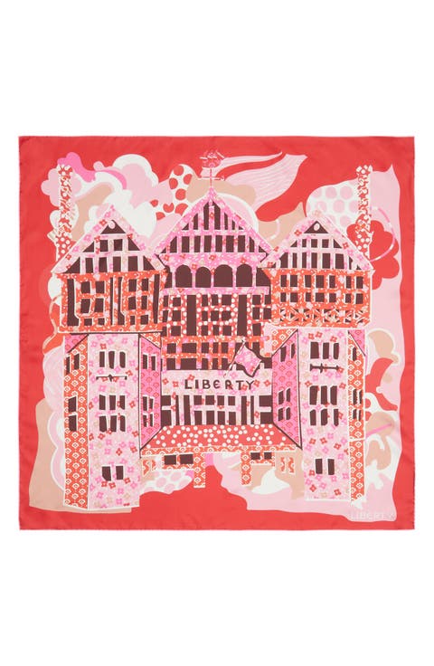 Tudor Patchwork Silk Square Scarf