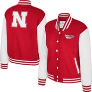 COLOSSEUM Women's Colosseum Texas Scarlet Nebraska Huskers French Baguette Full Snap Fleece Jacket