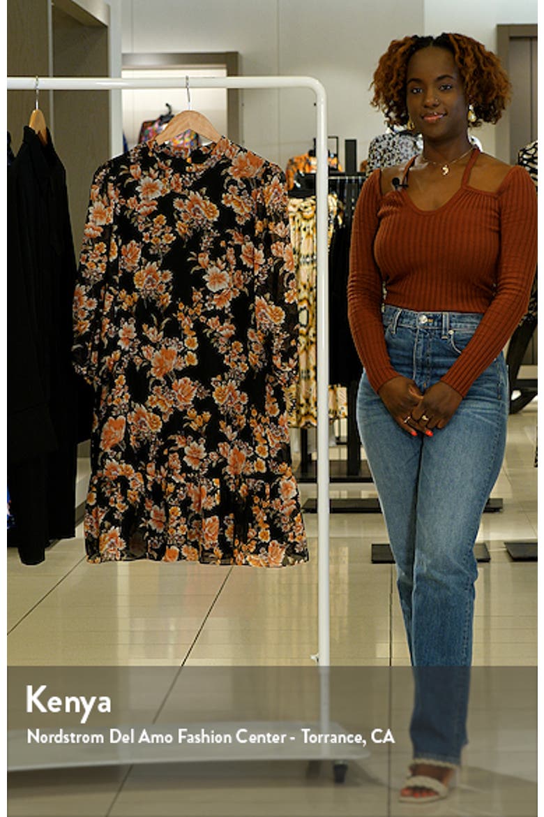 Floral Print Shift Dress video