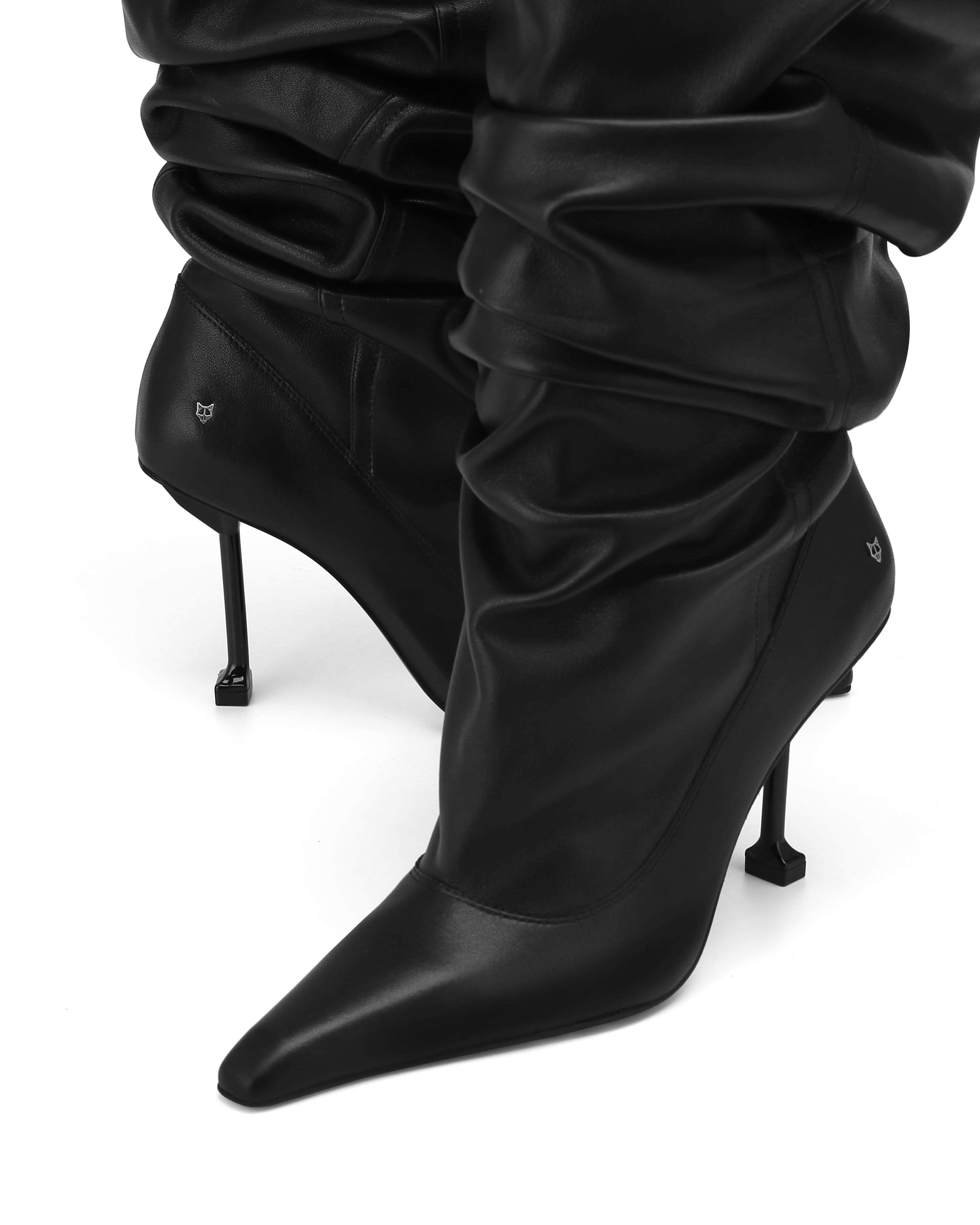 Naked Wolfe Vern Crinkle Patent Leather Boot, Alternate, color, Black