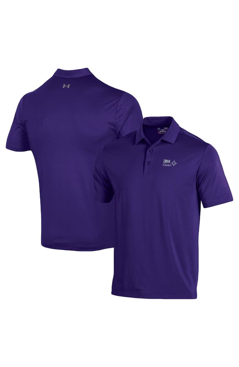Under Armour Men's Under Armour Purple 3M Open T2 Green Polo, Main, color,