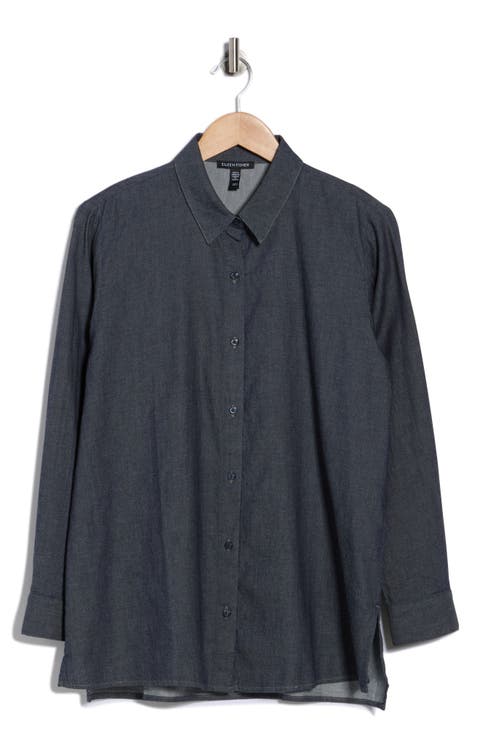 Classic Collar Button-Up Shirt