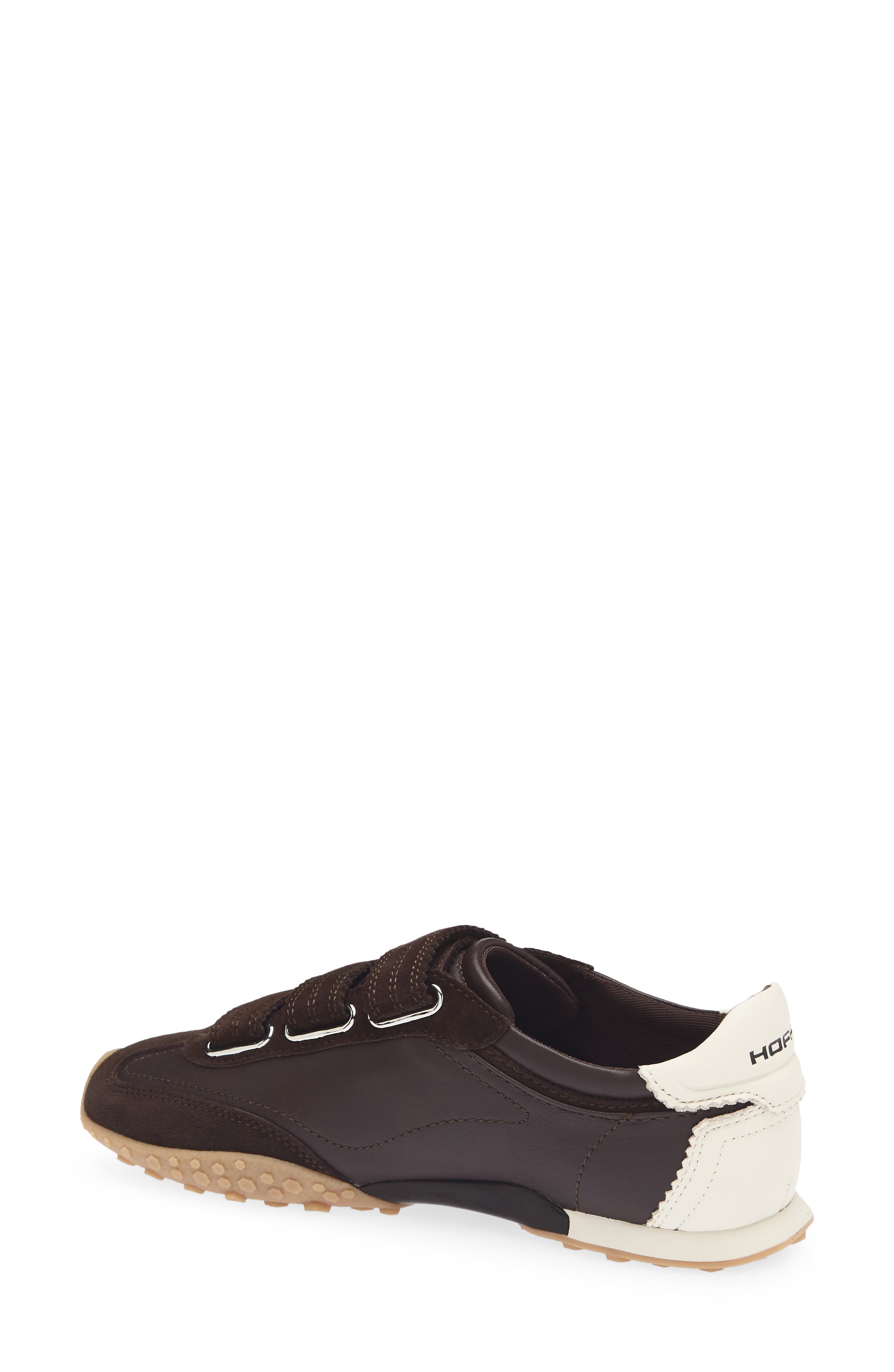 Bridge Hook and Loop Sneaker, Alternate, color, CHOCOLATE