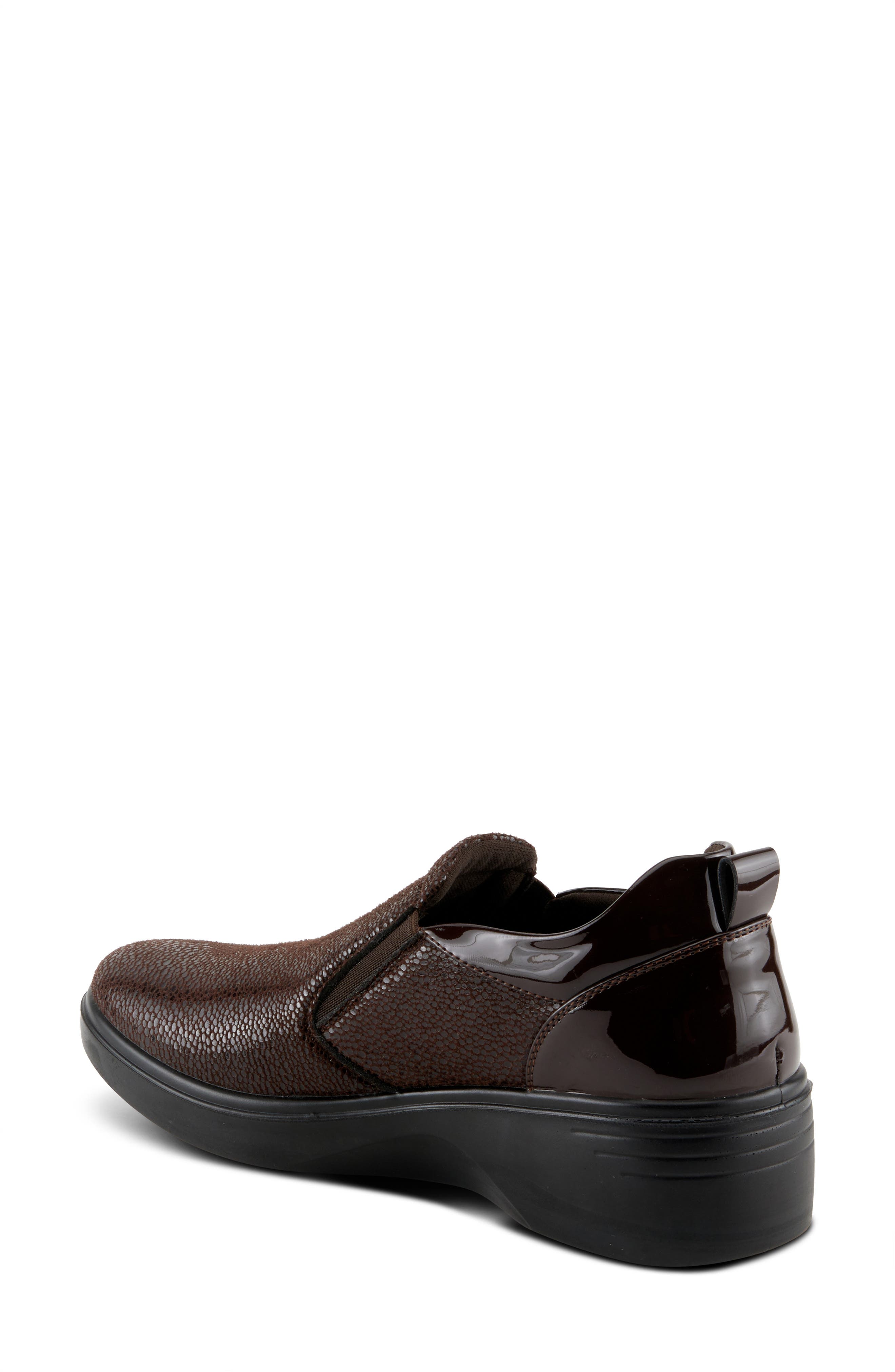 Wrenly Slip-On Wedge Sneaker, Alternate, color, CHOCOLATE BROWN