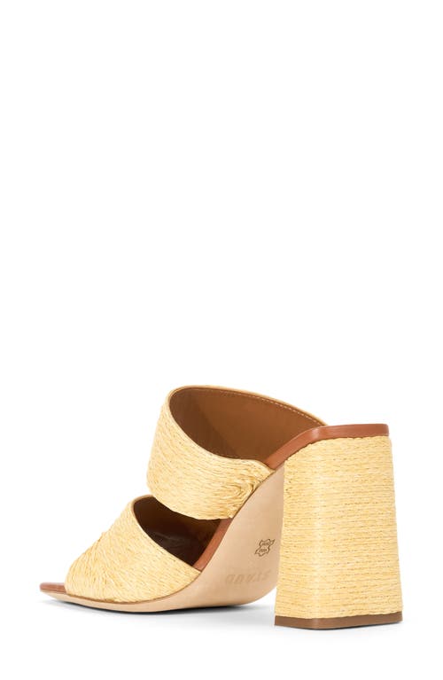 Staud Skylar Leather-trimmed Raffia Sandals In Natural Raffia