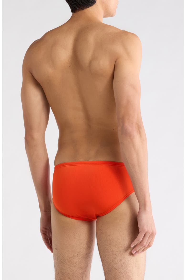 Solid Swim Briefs, Alternate, color, ORANGE