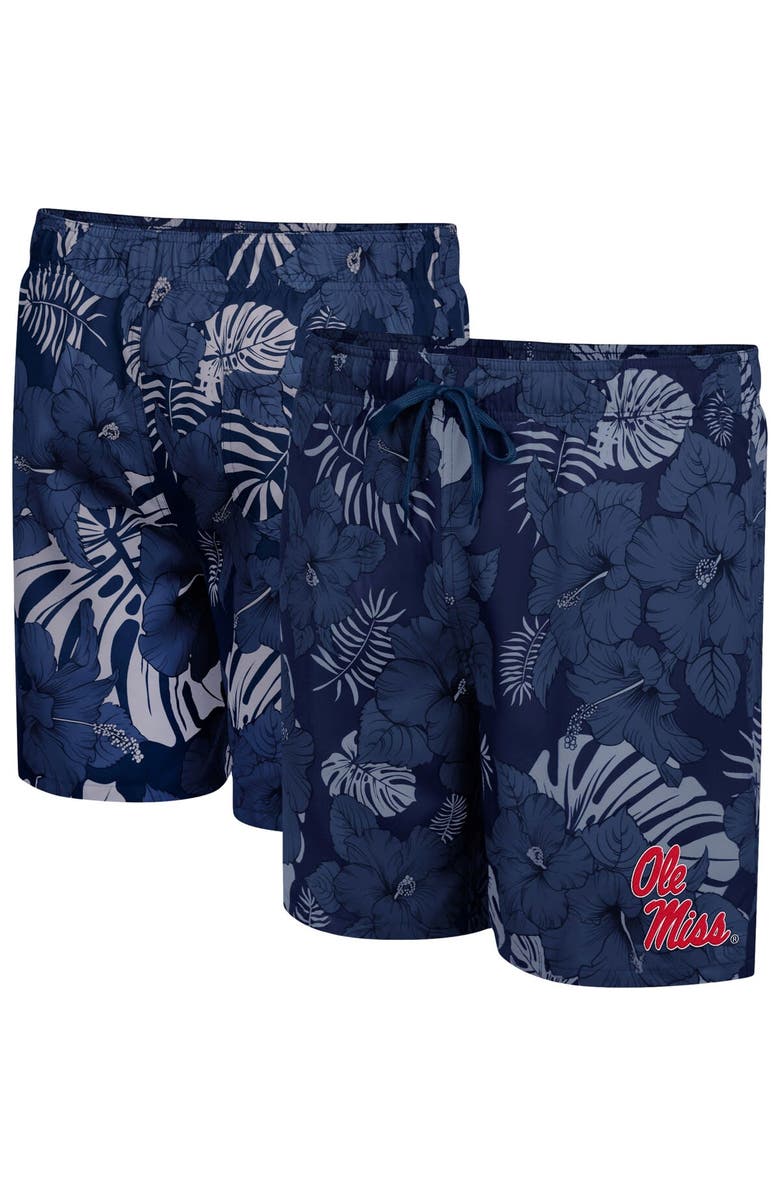 COLOSSEUM Men's Colosseum Navy Ole Miss Rebels The Dude Swim Shorts, Main, color, Navy