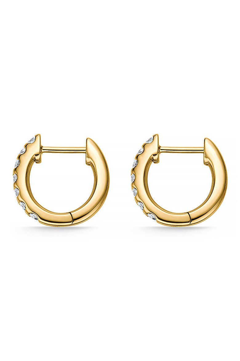 Odessa Diamond Huggie Hoop Earrings, Alternate, color, YELLOW GOLD