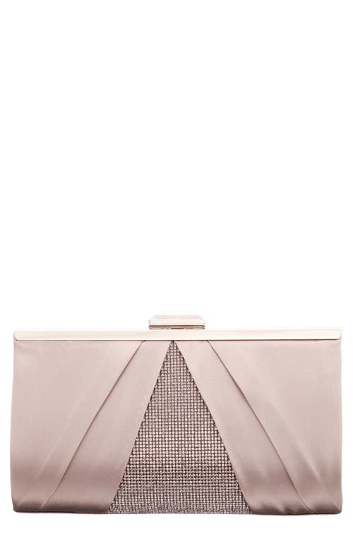 Nina Ophelia Frame Clutch In Brown